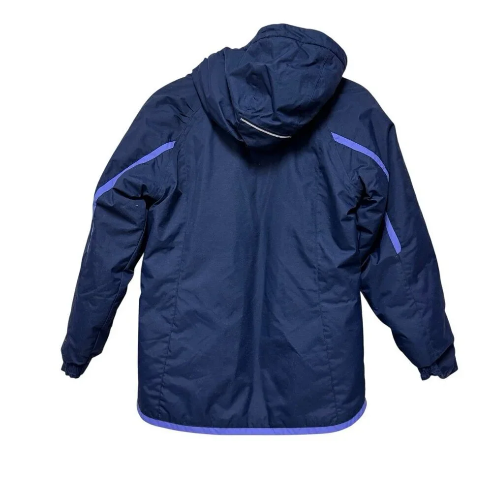 Columbia Jacket Youth Large 14/16 Navy Insulated Ski Omni Heat Alpine Action II